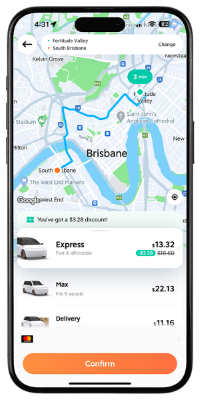 DiDi Mobile Application View