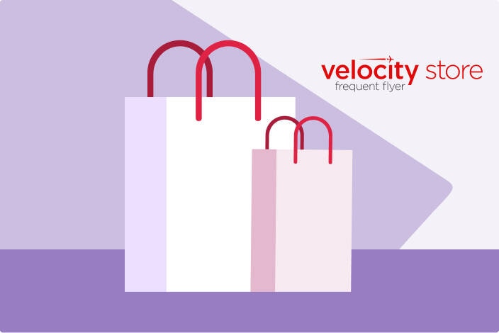 Shopping Bag Image with Velocity Store Logo